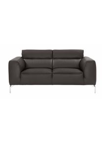 Calia italia 2-Sitzer »Soho«, In Zwei Lederqualitäten braun, Größe B/H/T: 176 cm x 82 cm x 95 cm B/H/T: 176 cm x 82 cm x 95 cm Leder SORRENTO,...