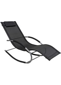 Garden Pleasure Gartenliege »Naxos« schwarz , Originelles Design