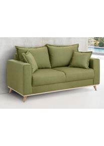 Home Affaire 2-Sitzer »Edina«, Auch In Baumwollmix-Bezug, Im Skandinavischem Stol grün, Größe B/H/T: 162 cm x 74 cm x 84 cm B/H/T: 162 cm x 74 cm x...