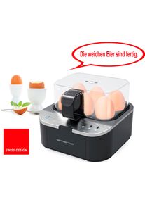 Emerio Eierkocher »Eb-123177«, Für 6 St. Eier, 400 W schwarz, Voll-automatischer Eierkocher mit Licht- und Sprachanzeige
