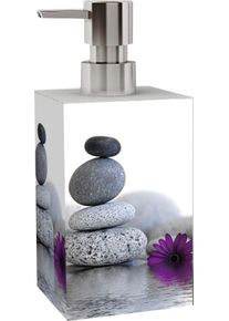 Sanilo Seifenspender »Energy Stones«, Hochwertig, Kräftige Farben, Leicht Nachfüllbar lila, Größe B/H: 7 cm x 11,2 cm B/H: 7 cm x 11,2 cm , Die...