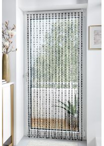 Locker Türvorhang »Pearl«, (1 St.), Kunststoff, Transparent/Schwarz, 72 Stränge bunt, Größe 200 cm , Dekorativer Sichtschutz
