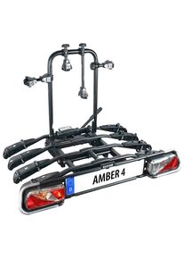 Eufab Kupplungsfahrradträger »Amber 4« schwarz , Mit Schnellverschluss und Abklappmechanismus