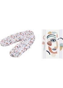 Rotho Babydesign Wickelauflage »Modern Art«, (Set, 2 Tlg.), In Keilform; Inklusive Stillkissen Multi; Made In Europe bunt, Größe B/L: 50 cm x 70...
