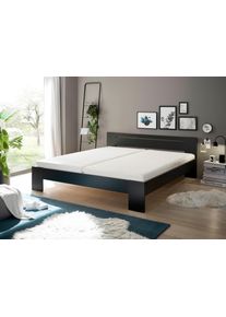 Schlafkontor Futonbett »Cannes« schwarz, Größe Liegefläche B/L: 180 cm x 200 cm Höhe: 71 cm LF 180 x 200 cm , Futonbett