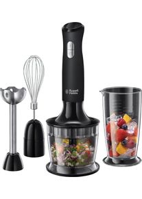 Russell Hobbs Stabmixer »3-In-1, Matte Black 24702-56«, 500 W, Mixen, Pürieren, Zerkleinern Und Verquirlen schwarz, 3in1 Stabmixer Mixen, Pürieren,...