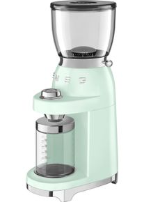 Smeg Kaffeemühle »cgf01pgeu«, 150 W, Kegelmahlwerk, 350 G Bohnenbehälter grün, 50's Style Retro Look