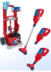 klein -Besenwagen »Vileda«, Mit Staubsauger; Made In Germany rot, Putzset »Vileda Besenwagen & Staubsauger« für Kinder