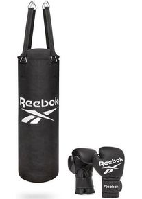 Reebok Boxsack »Combat Boxsack Mit 12 Oz Boxhandschuhen«, (Set, 3 Tlg., Mit Boxhandschuhen) schwarz, Größe B/H: 30 cm x 92 cm,...
