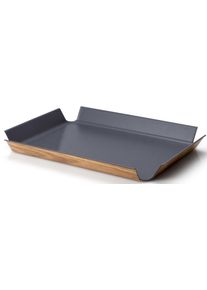 CONTINENTA Tablett, (1 Tlg.) grau, Größe B/L: 29,5 cm x 41 cm B/L: 29,5 cm x 41 cm , Innovatives Serviertablett von CONTINENTA, 41 x 29,5 cm