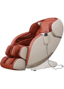 Maxxus Massagesessel »Mx 8.0z« beige, Größe B/H/T: 77 cm x 115,5 cm x 152 cm Kunstleder Kunstleder, 2D-Massagetechnik mit 5 verschiedene Massagearten