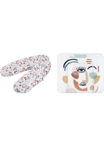 Rotho Babydesign Wickelauflage »Modern Art«, (Set, 2 Tlg.), Breit, Inklusive Stillkissen Multi; Made In Europe bunt, Größe B/L: 85 cm x 72 cm -...