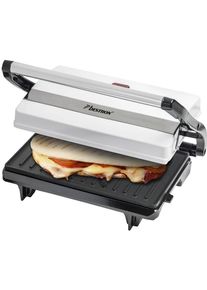 Bestron Kontaktgrill »apm123w Viva Italia«, 700 W, Auch Als Sandwich-/Panini-Kontaktgrill Einsetzbar, Antihaftbeschichtet schwarz, Kompakter...