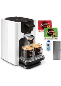 Philips Senseo Kaffeepadmaschine »Quadrante hd7865/00«, Inkl. Gratis-Zugaben Im Wert Von € 23,90 Uvp weiß, SENSEO® Kaffee Boost Technologie holt...