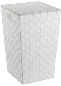 Wenko Wäschesortierer »Adria Square« weiß, Größe B/H/T: 33 cm x 53 cm x 33 cm B/H/T: 33 cm x 53 cm x 33 cm , Dekoratives und hochwertiges Design