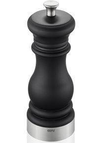 Gefu Salz-/Pfeffermühle »Flavio®«, Stufenlos Einstellbares Keramik-Mahlwerk schwarz , Elegante Salz/Pfeffermühle von Gefu