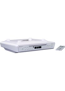 Lenco Küchen-Radio »Kcr-150«, (Bluetooth Fm-Tuner 6 W) weiß, LCD-Anzeige