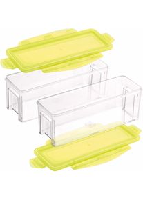 Genius Auffangbehälter, (4 Tlg.), Inhalt 350 Ml farblos , Ideale Ergänzung zum Nicer Dicer Magic Cube Gourmet