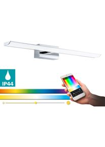 Eglo Spiegelleuchte »Tabiano-C«, 1 Flammig-FlammigConnect, Steuerung Über App + Fernbedienung, Ble, Cct, Rgb grau, Größe Höhe: 7 cm 1 flammig ,...