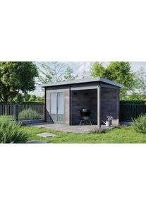 Wolff Gartenhaus »Wpc-Trend B Mit Lounge« weiß , Mit praktischer Lounge