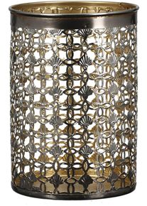 Casablanca By Gilde Kerzenleuchter »Riad«, (1 St.), Aus Metall, Im Orientalischem Design goldfarben, Größe B/H/T: 11,50 cm x 16,50 cm x 11,50 cm...