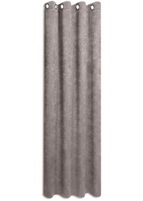 GERSTER Vorhang »Urban«, (1 St.), Hxb: 235X140, Hochwertiger Ösenschal Aus Chenille grau, Größe 235 cm , Maschinenwäsche möglich, somit sehr...