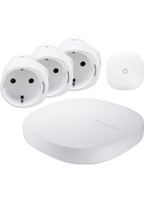 Samsung Smart-Home Starter-Set »Smartthings Comfort M« weiß , Der SmartThings Hub V3 bildet die zentrale Schnittstelle und agiert wie das...