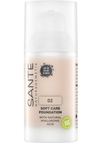 Sante Foundation »Soft Care Foundation« beige - 30 ml, Langanhaltende Feuchtigkeit durch natürliche Hyaluronsäure