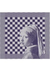 Ddddd Geschirrtuch »Girl With A Pearl«, (Set, 6 Tlg.) blau 6 tlg. 100 % Baumwolle, Hochwertiges Geschirrtuch von DDDDD