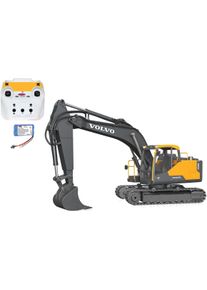 Jamara Rc-Bagger »Volvo ec160e Metal 1:16 2,4 Ghz Destruction-Set«, Mit Motorsound, Led-Licht Und Anbaugeräten; Offiziell Lizenziert gelb, Bagger...