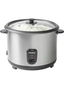 Bestron Reiskocher »arc280«, Mit Dampfgar-Aufsatz Und Warmhalte-Funktion, 2,8 Liter, Edelstahl silberfarben, Multifunktionaler Reiskocher zum...