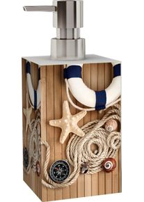 Sanilo Seifenspender »Maritime«, Hochwertig, Kräftige Farben, Leicht Nachfüllbar braun, Größe B/H: 7 cm x 11,2 cm B/H: 7 cm x 11,2 cm , Die Sanilo®...