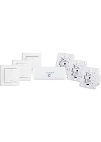 homematic IP Smart-Home Starter-Set »Starterset Beschattung Wlan +3x Rolladenaktor + 3x Tasterwippe« weiß , Smarte Steuerung ihrer Rollladen zu...
