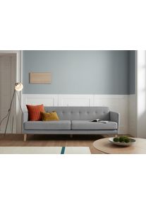 Andas 3-Sitzer »Raadal«, In Skandinavischem Design, Knopfheftung, Design By Morten Georgsen grau, Größe B/H/T: 224 cm x 74 cm x 84 cm B/H/T: 224 cm...