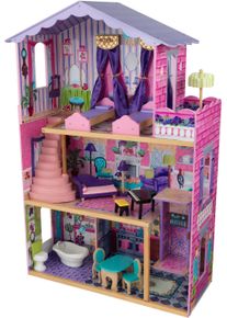 KidKraft® Puppenhaus »Meine Traumvilla«, Inkl. Puppenmöbel bunt, Puppenhaus »Meine Traumvilla« mit Aufzug