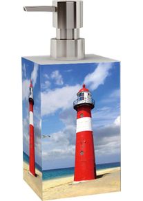 Sanilo Seifenspender »Leuchtturm«, Hochwertig, Kräftige Farben, Leicht Nachfüllbar blau, Größe B/H: 7 cm x 11,2 cm B/H: 7 cm x 11,2 cm , Die...