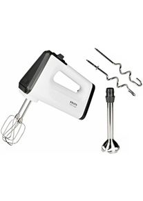 Krups Handmixer »gn5041 3 Mix 5500«, 500 W, 5 Geschwindigkeiten + Turbo- & Auswurftaste schwarz-weiß, Handmixer mit klassischem Bedienpanel