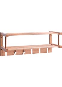 zeller Present Garderobenleiste, (1 St.), Mit Klapphaken beige, Größe B/H: 60 cm x 24 cm B/H: 60 cm x 24 cm , Wandgarderobe