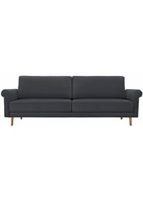 Hülsta Sofa Hülsta Sofa 3-Sitzer »Hs.450«, Modern Landhaus, Breite 208 Cm, Füße In Nussbaum schwarz, Größe B/H/T: 208 cm x 85 cm x 95 cm B/H/T: 208 cm x 85 cm...
