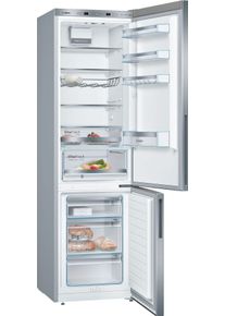 Bosch Kühl-/Gefrierkombination »kge39a«, kge39aica, 201 Cm Hoch, 60 Cm Breit silberfarben, Rauminhalt gesamt: 343 Liter