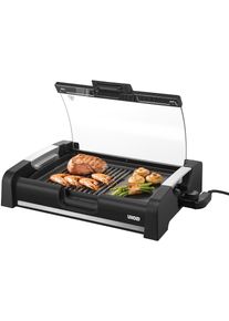 Unold Elektro Unold Tischgrill »Edel 58535«, 1650 W schwarz, Große Grillfläche (LxBxH): 35,4x25,4cm