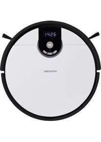 Medion® Nass-Trocken-Saugroboter »s20 Sw Md 20011«, App Und Alexa Steuerung, Betriebszeit Bis Zu 100 Minuten weiß, Steuerung per Medion Robots App,...