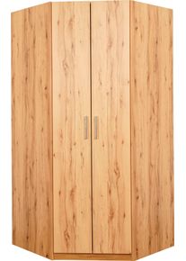 Priess Eckkleiderschrank »Lindau« beige, Größe B/H/T: 135 cm x 193 cm x 54 cm B/H/T: 135 cm x 193 cm x 54 cm , Hochwertige Griffe und Beschläge aus...