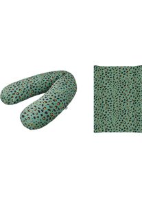 Rotho Babydesign Wickelauflage »Leopard«, (Set, 2 Tlg.), In Keilform; Inklusive Stillkissen Multi; Made In Europe braun, Größe B/L: 50 cm x 70 cm...