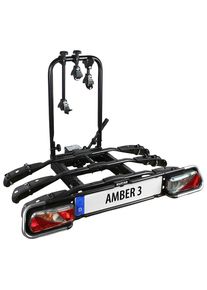 Eufab Kupplungsfahrradträger »Amber 3« schwarz , Mit Schnellverschluss und Abklappmechanismus