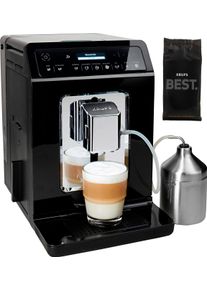 Krups Kaffeevollautomat »ea8918 Evidence«, Oled-Display, 12 Kaffee- und3 Tee-Variationen, 2-Tassen Funktion schwarz, Brühgruppe aus Metall: Lange...