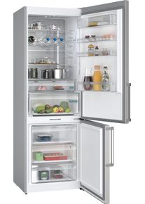 Siemens Kühl-/Gefrierkombination »KG49NAIBT« 203 cm hoch 70 cm breit in silberfarben