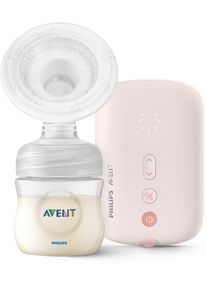 Philips Avent Elektrische Milchpumpe »scf395«, (Set, 7 Tlg.), Mit 120 Ml Natural Flasche pink, Effektive Kombination aus Saugen + Stimulation für...