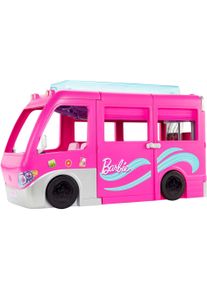 Barbie Spielzeug-Auto »Super Abenteuer-Camper«, Mit Pool, Rutsche Und Über 60 Zubehörteilen pink, Spielzeug-Wohnmobil »Barbie Super...