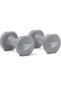 Reebok Hantel, 2 X 5 Kg grau, Vinylbeschichtung und Gusseisenkern